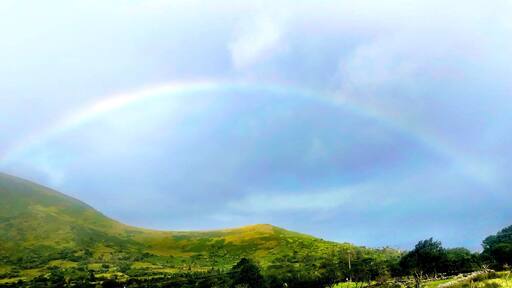 A beautiful rainbow caught mid-drive on a country road in Ireland. #Adventurephotocontest #adventure photo contest