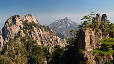 Panorama of Guinyin Peak and Stalagmite Gang at East Sea Yellow mountain Huangshan China