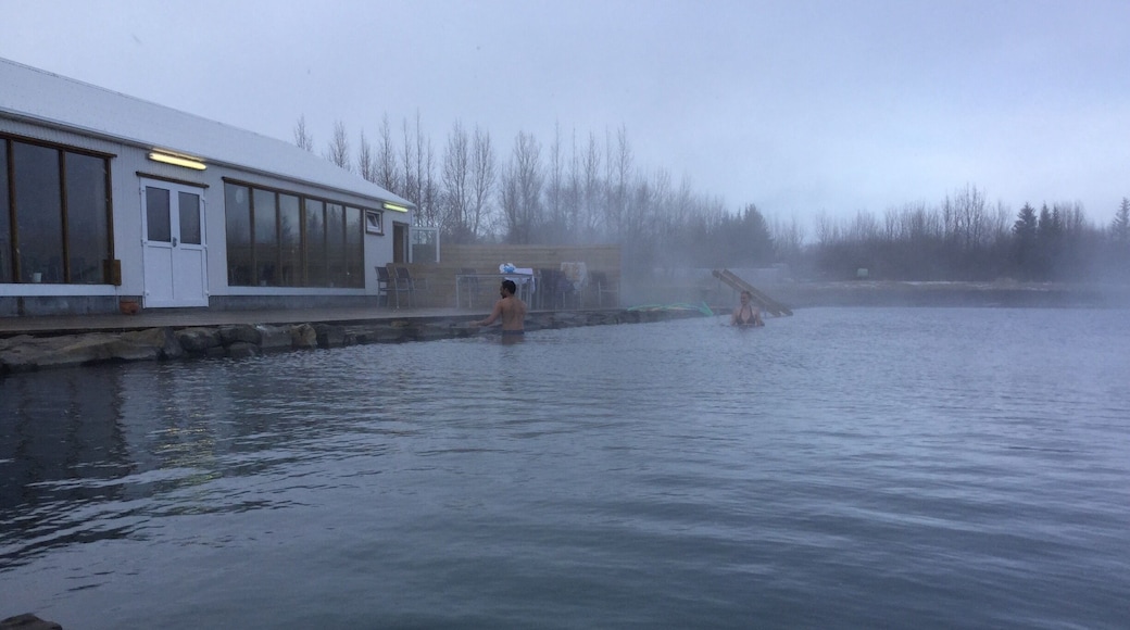 Secret lagoon in Flúðir Town is the oldest hot spring in Iceland sense 1908 and you can take a bath there in 40.C . Wonderfull place