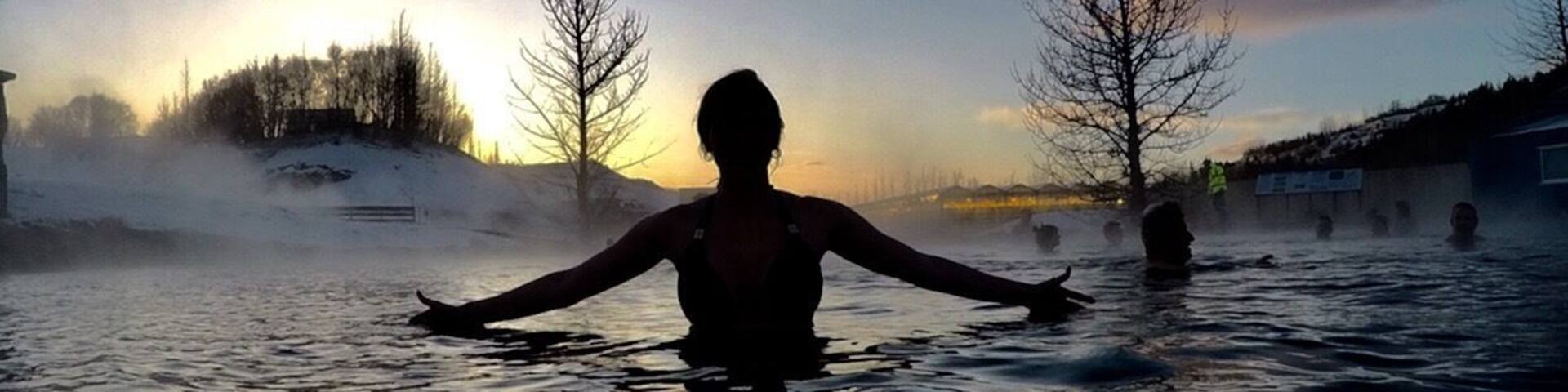 #greatoutdoors
Secret Lagoon, less touristy and cheaper than Blue Lagoon! Highly recommend