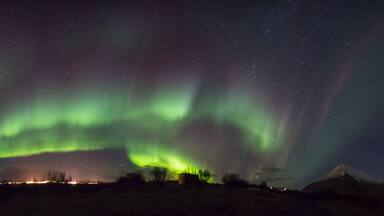 Iceland Norther Lights Panorama