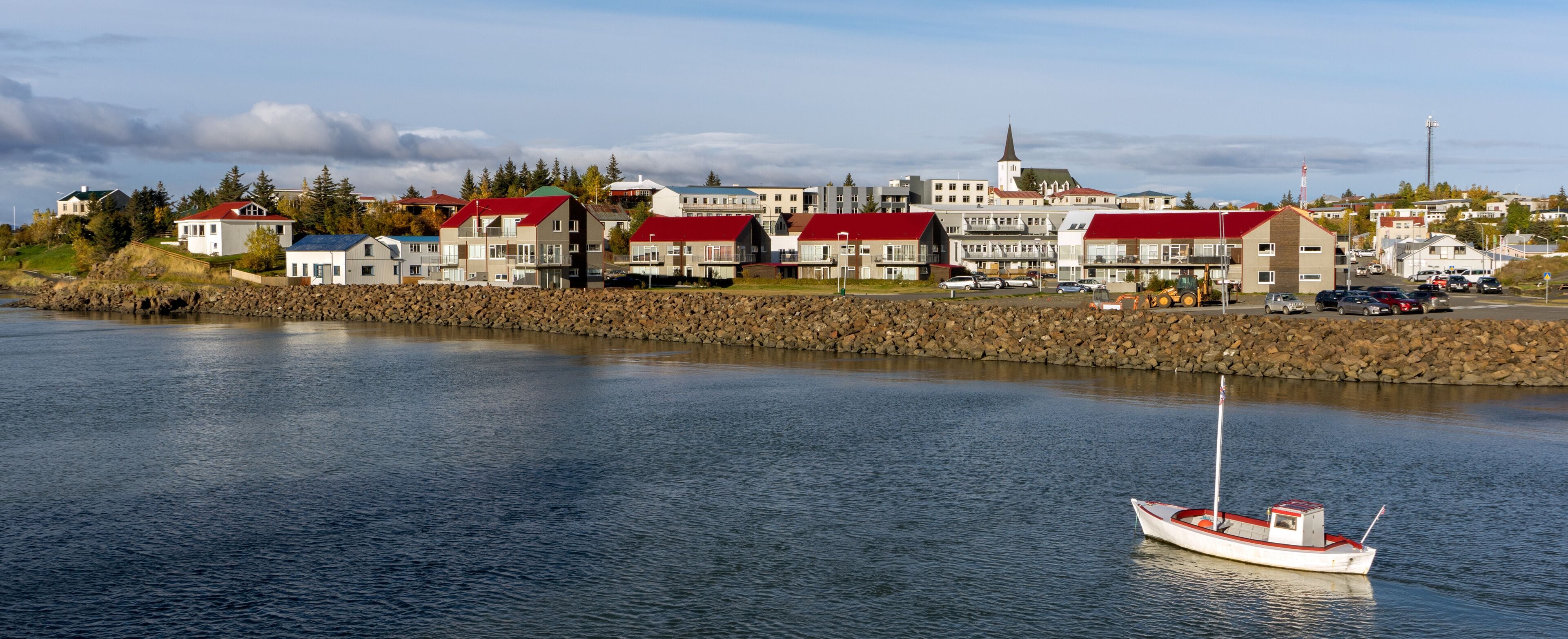 Boat in Borgarnes Iceland