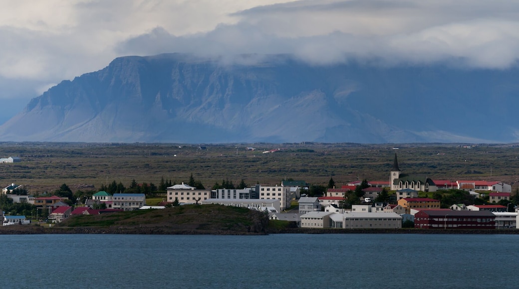 View of Borgarnes (South-Western Iceland).