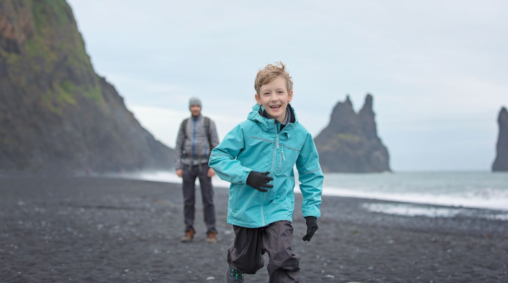 family enjoying iceland