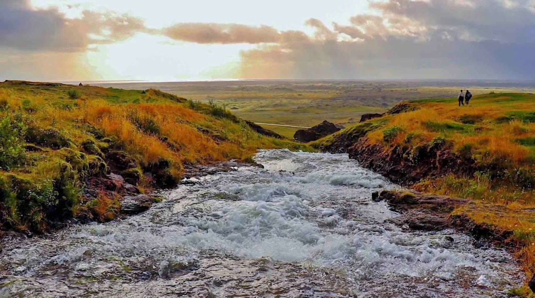 View from the top of the waterfall
#iceland #systrafoss #waterfall #sunshine