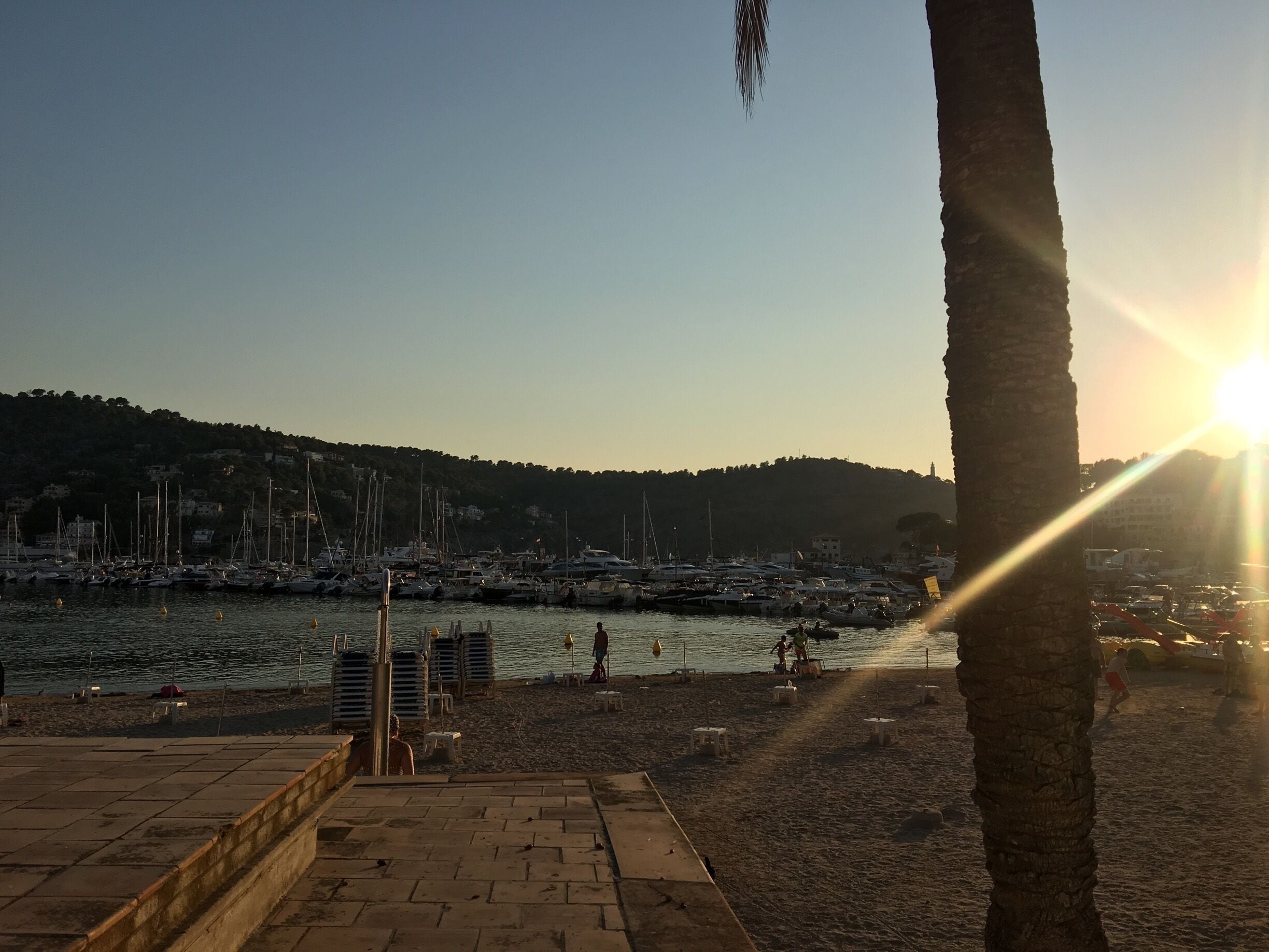 Lovely sunset in Port de Soller.