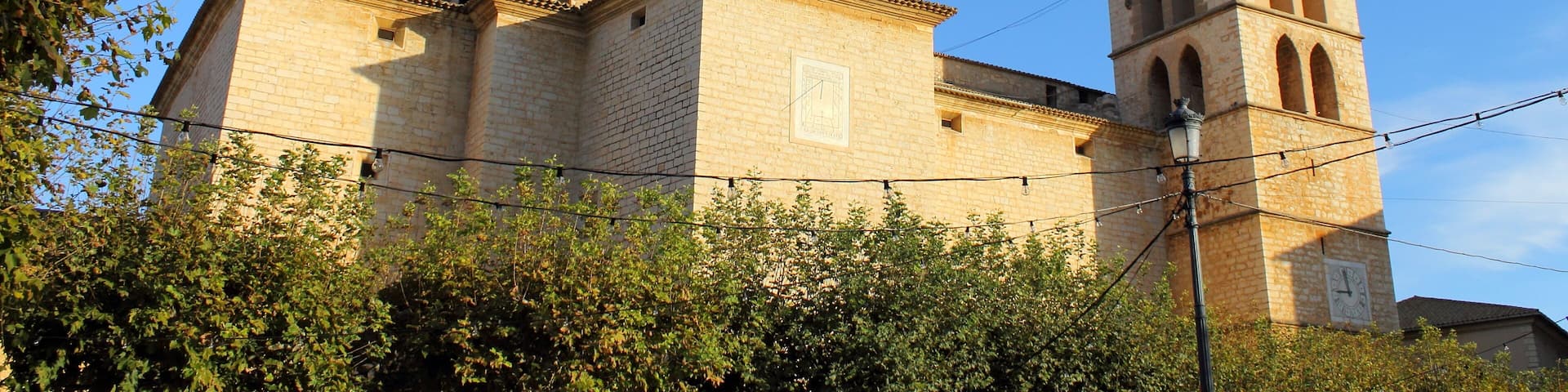 Gothic church of Santa Maria of Robines in Binissalem, Majorca, Spain.; Shutterstock ID 223482235; Purchase Order: -