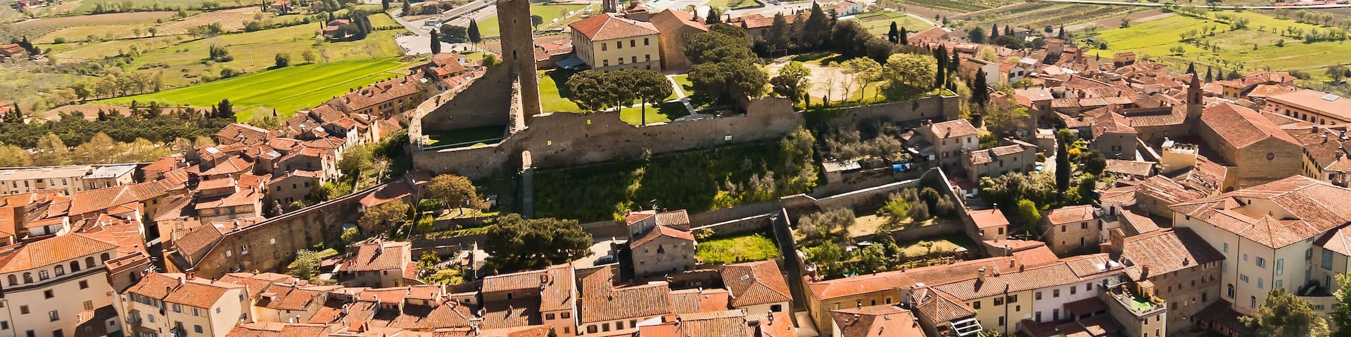 La Valle Verde in the city of Castiglion Fiorentino in Tuscany - Italy
