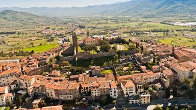 La Valle Verde in the city of Castiglion Fiorentino in Tuscany - Italy