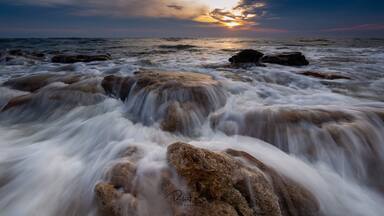 This photo was taken just south of marine land Florida. Best time is at sunrise at high tide. #BeachTips