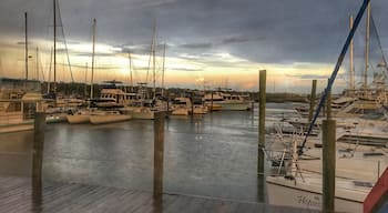 We hadn't been back in a few years. The view fit the mood of the evening.