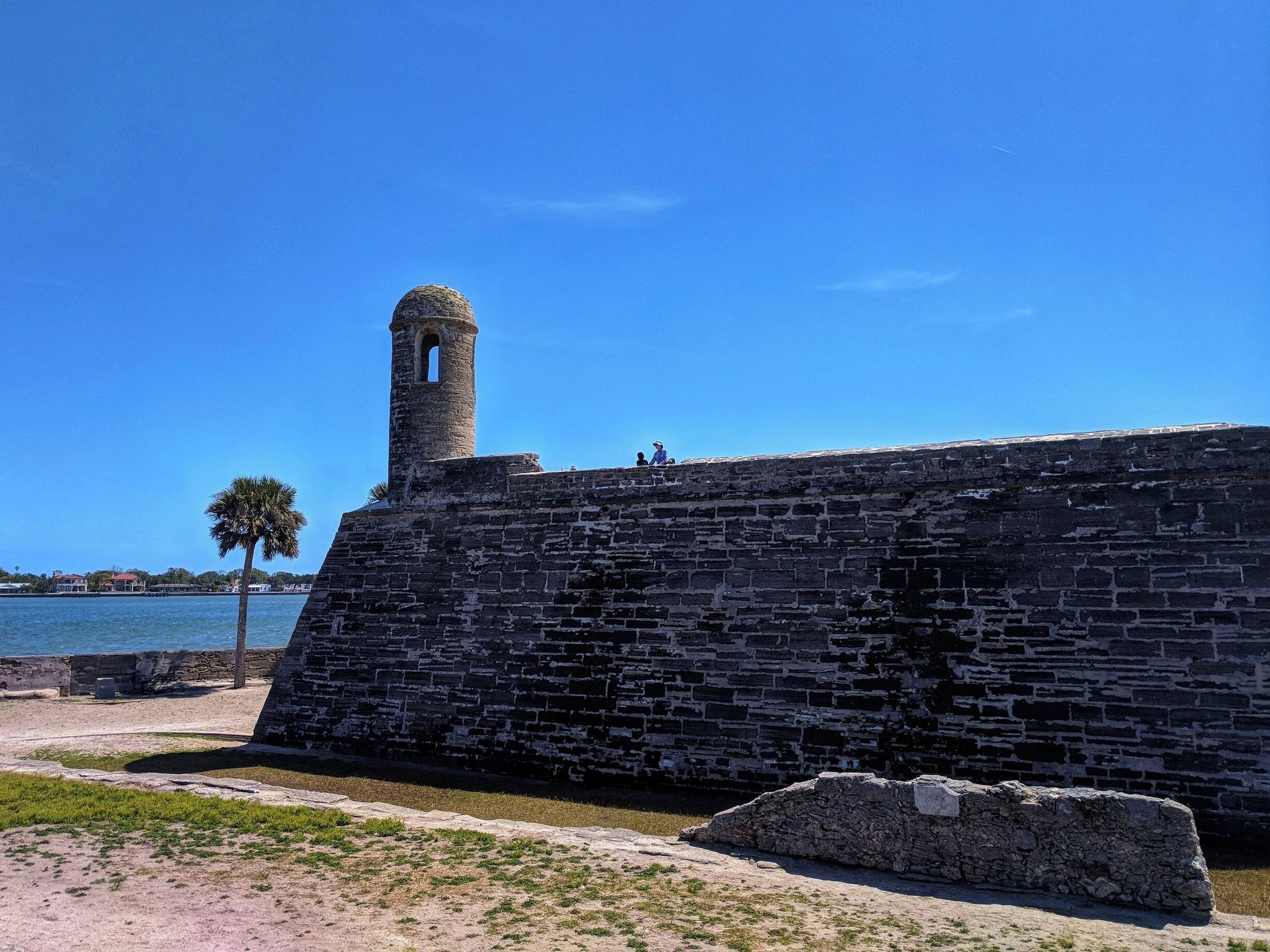 Castillo De San Marcos is a great place to relax and view an amazing historic fort.