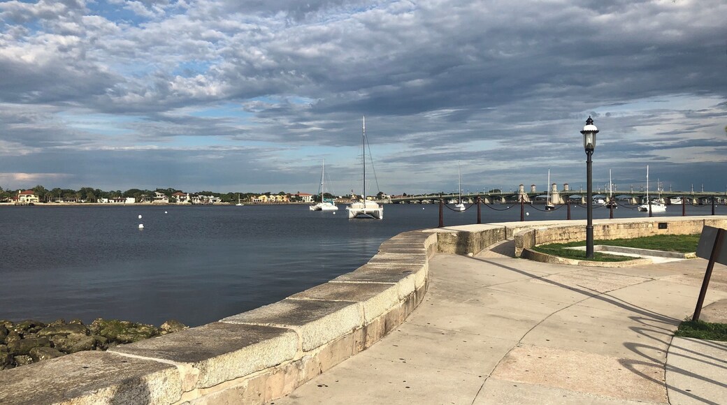 Walkway along the water in St. Augustine