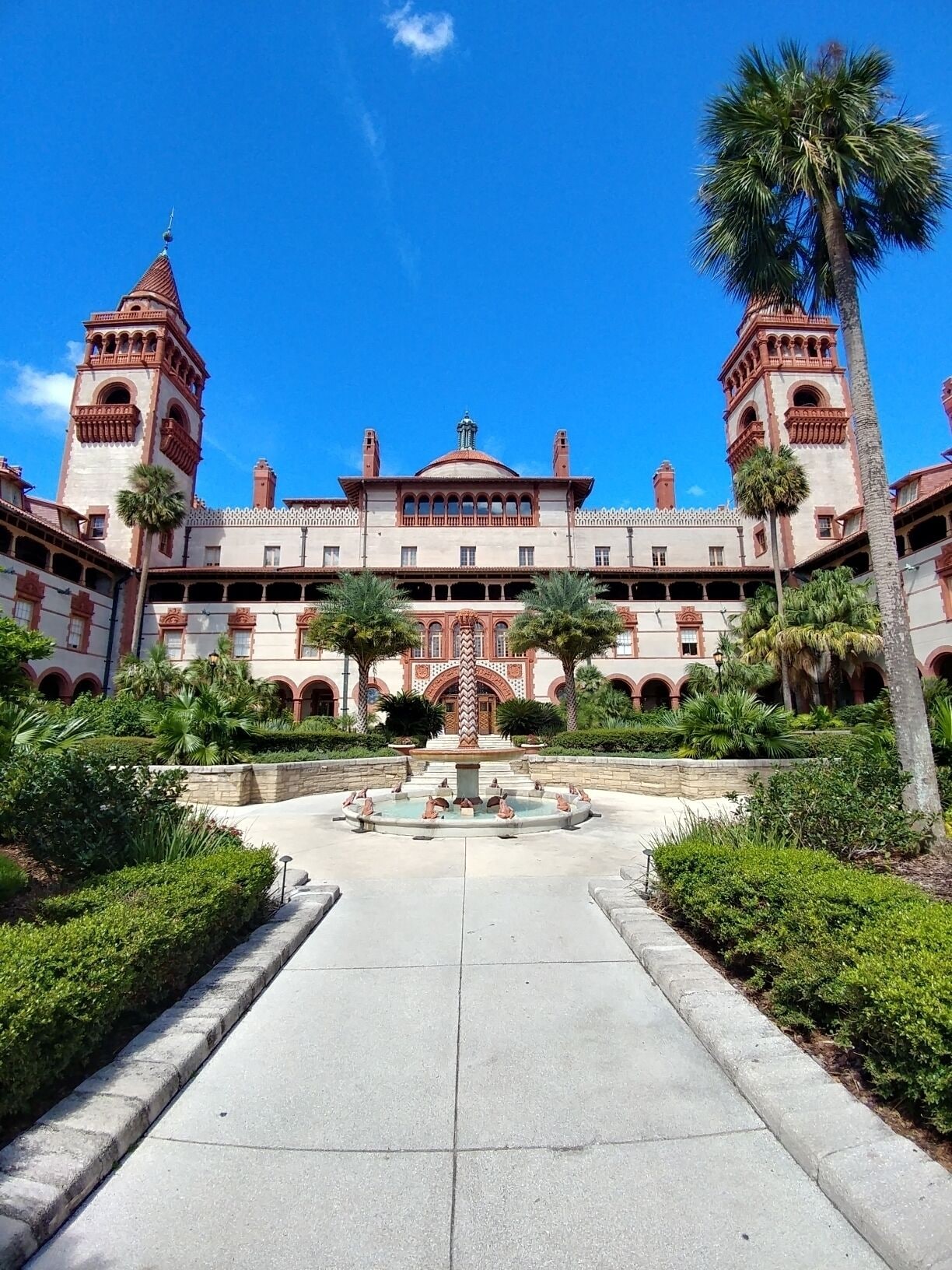 Flagler college takes up residence in what was originally built as The Ponce de Leon Hotel, a luxury winter resort opened in 1888.
