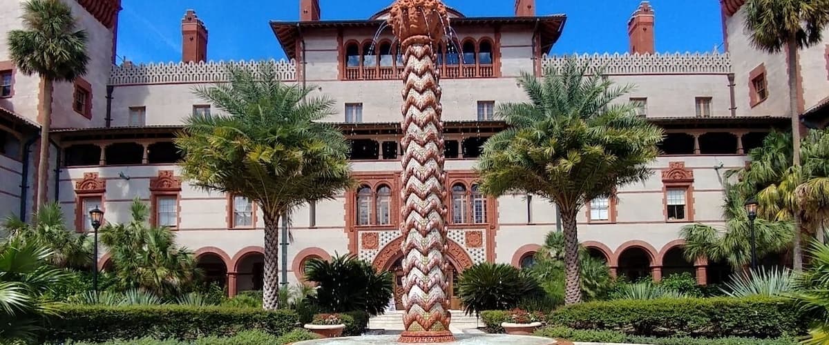 Flagler college takes up residence in what was originally built as The Ponce de Leon Hotel, a luxury winter resort opened in 1888.