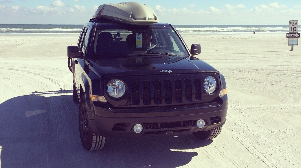 You can drive on the beach and its a great place to run!
