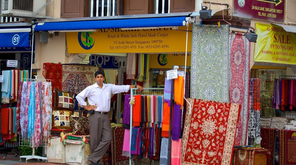Quartier d\'Arab Street montrant scÚnes de rue, ville et marchés