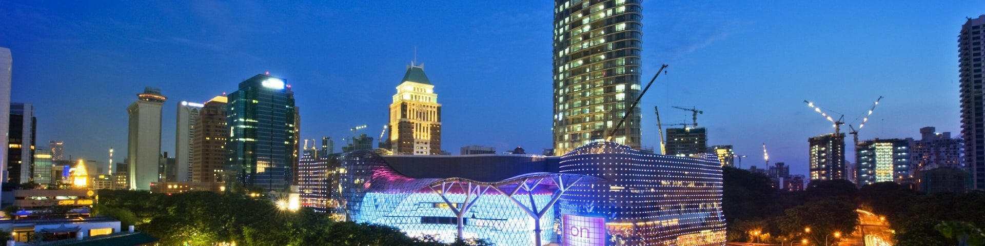 Singapore showing a city, modern architecture and central business district
