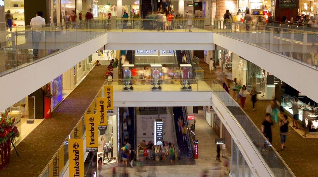 Singapore featuring shopping and interior views