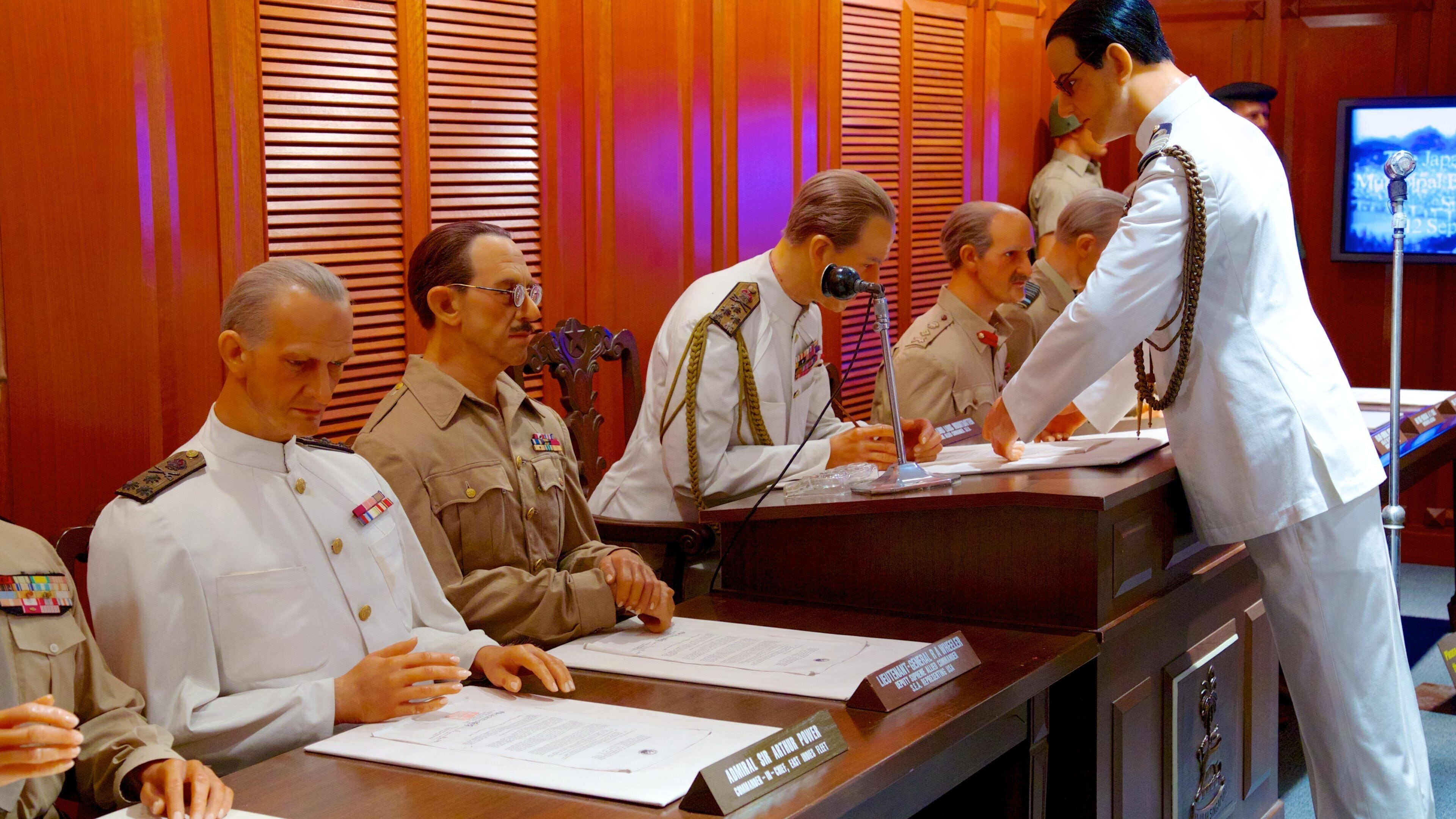 Sentosa Island som visar millitärobjekt och interiörer