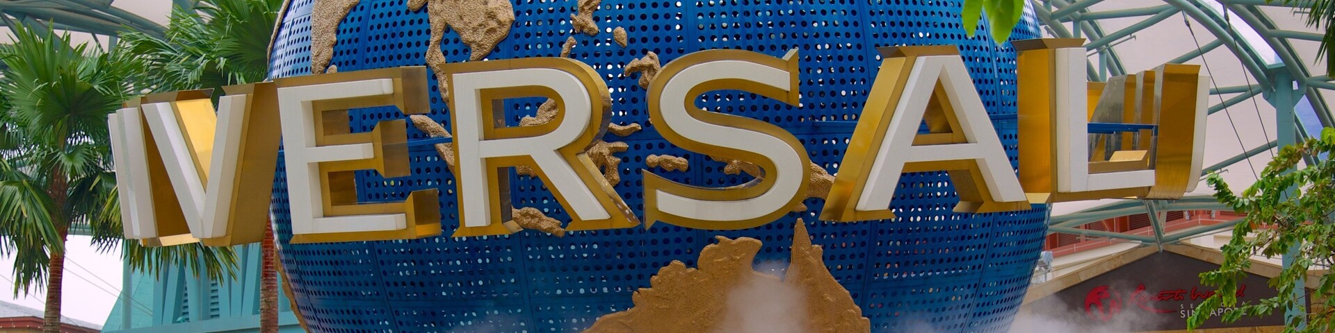 Sentosa showing rides and signage