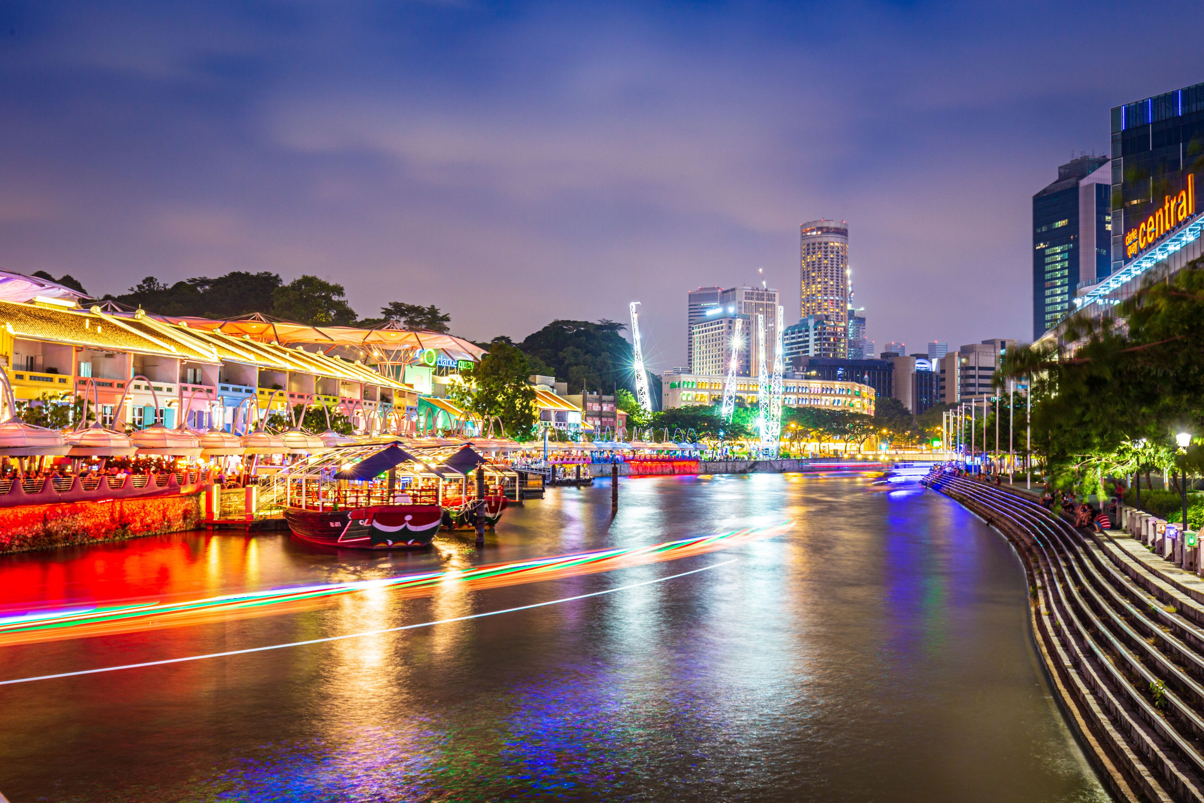 Night view of Clarke Quay, Singapore