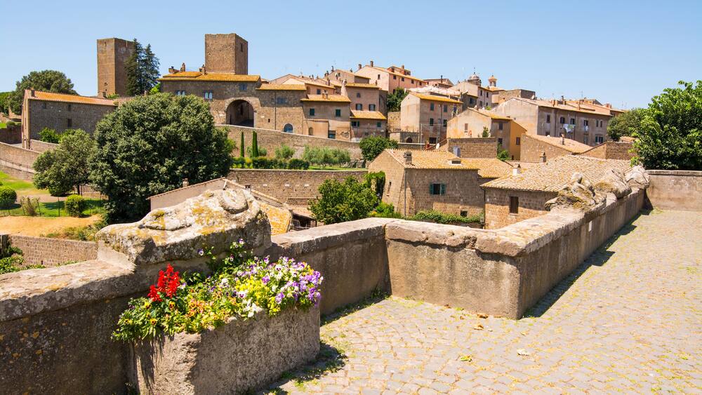 Tuscania, Viterbo, Italy: view of the city with etruscan sarcophagi; Shutterstock ID 1534765586; Purchase Order: -