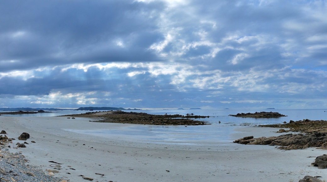 Beautiful seascape at Trevou-Treguignec in Brittany France