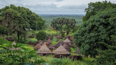 Traditional village of Taneka beri in Atakora region in in the north of Benin.