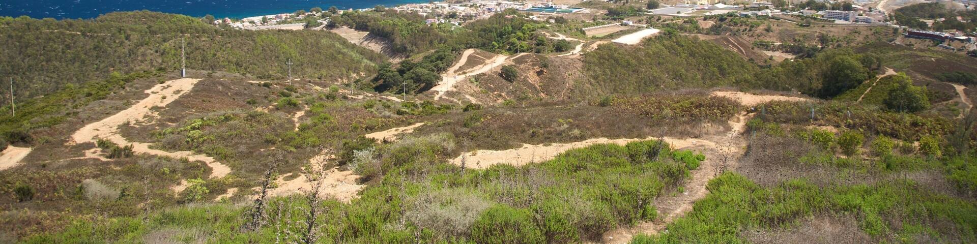 aerial view of ceuta spanish town in africa