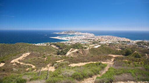 aerial view of ceuta spanish town in africa