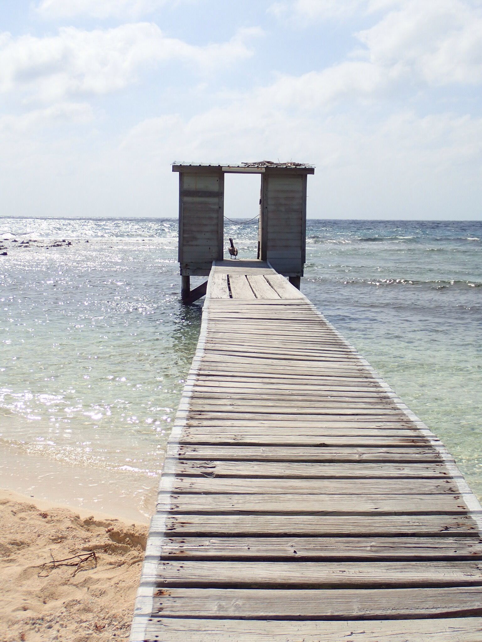 This is what you call a loo with a view! 
Visited here on a day out sea kayaking. The surrounding waters include some of the most spectacular snorkelling I have ever encountered. 
Located fifteen miles offshore on this small island, Smithsonian scientists and their collaborators travel there to conduct research on the biology, ecology, and geology of coral reef ecosystems.
#AquaTrove


