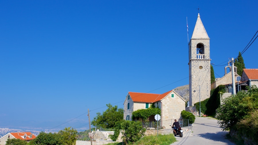 Podstrana featuring a coastal town