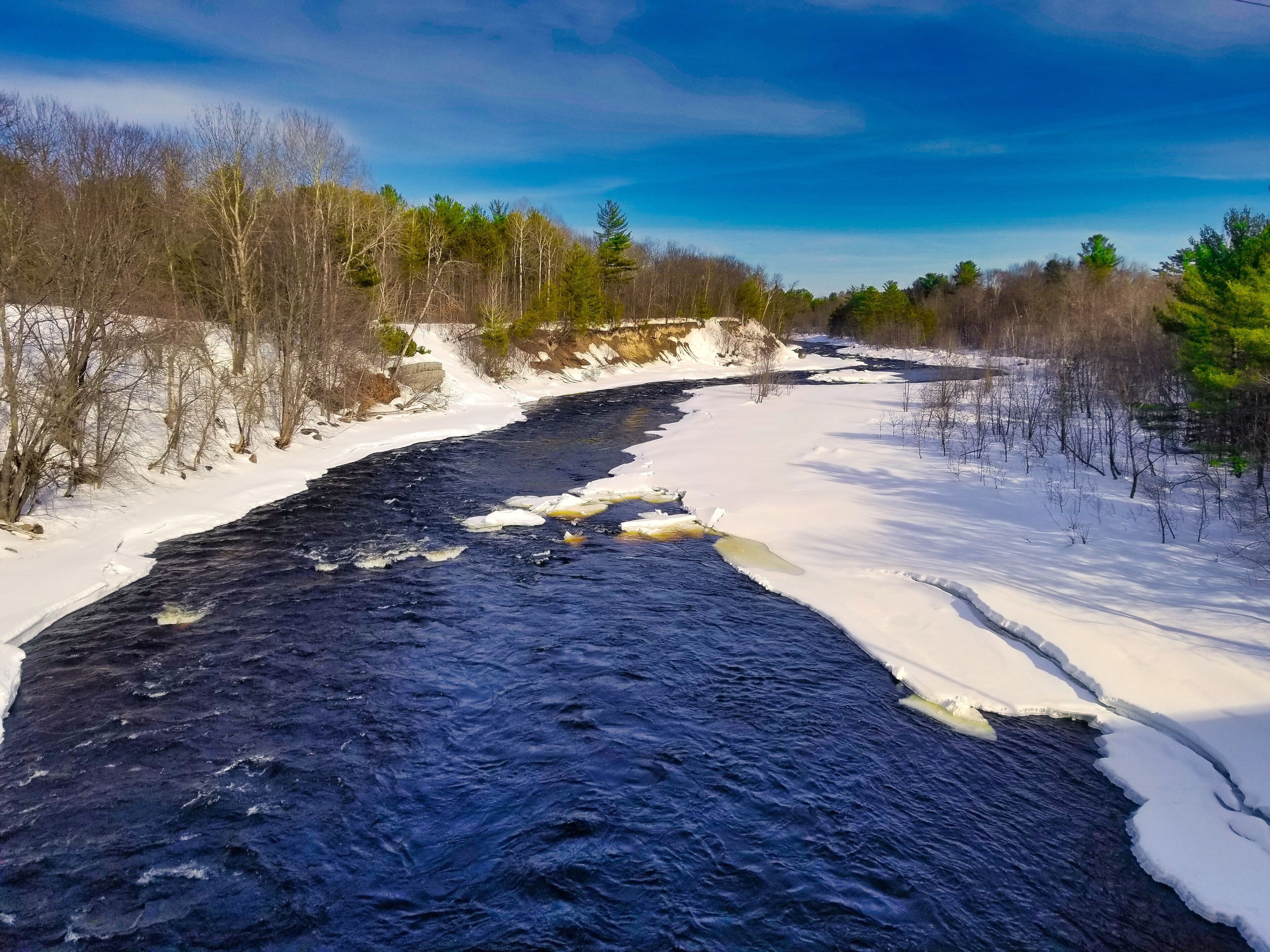 river in winter