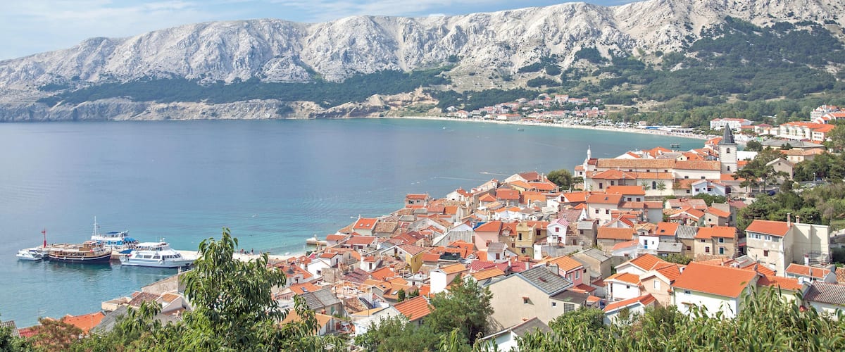 E4XC99 Village of Baska,Krk Island,Croatia. Image shot 02/2013. Exact date unknown.