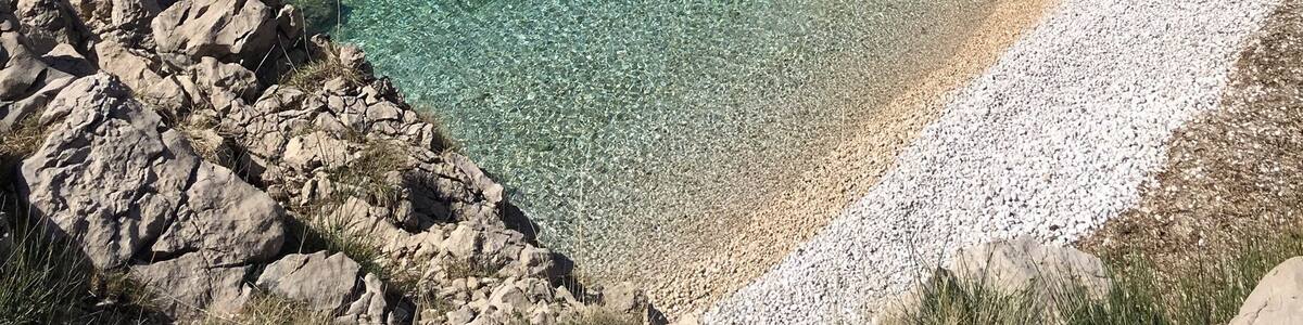 Beach on Krk Island Croatia