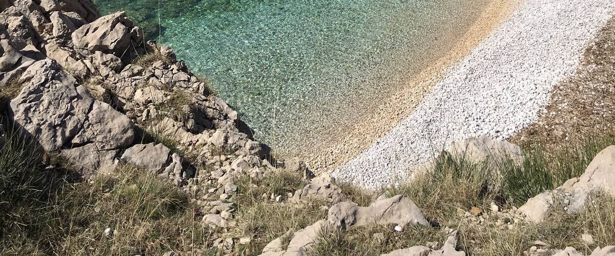 Beach on Krk Island Croatia