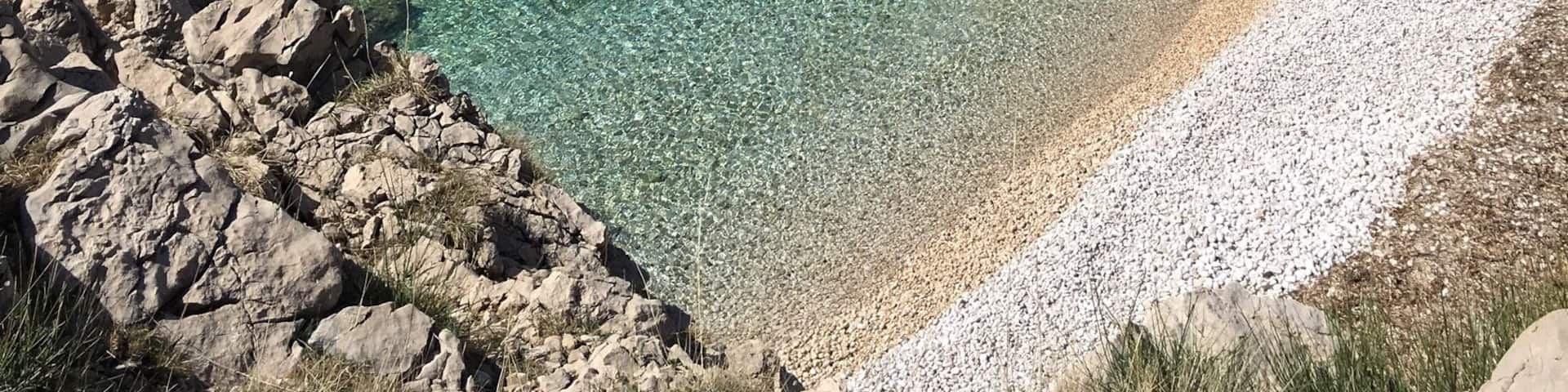 Beach on Krk Island Croatia