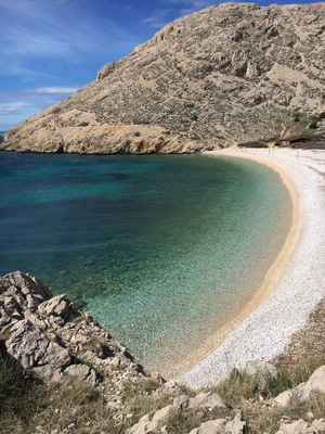 Beach on Krk Island Croatia
