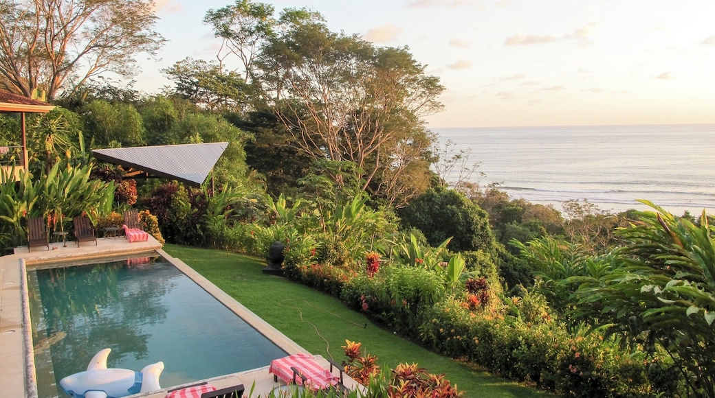 View from our Dominical rental home. A huge #splurge, but look at that view...