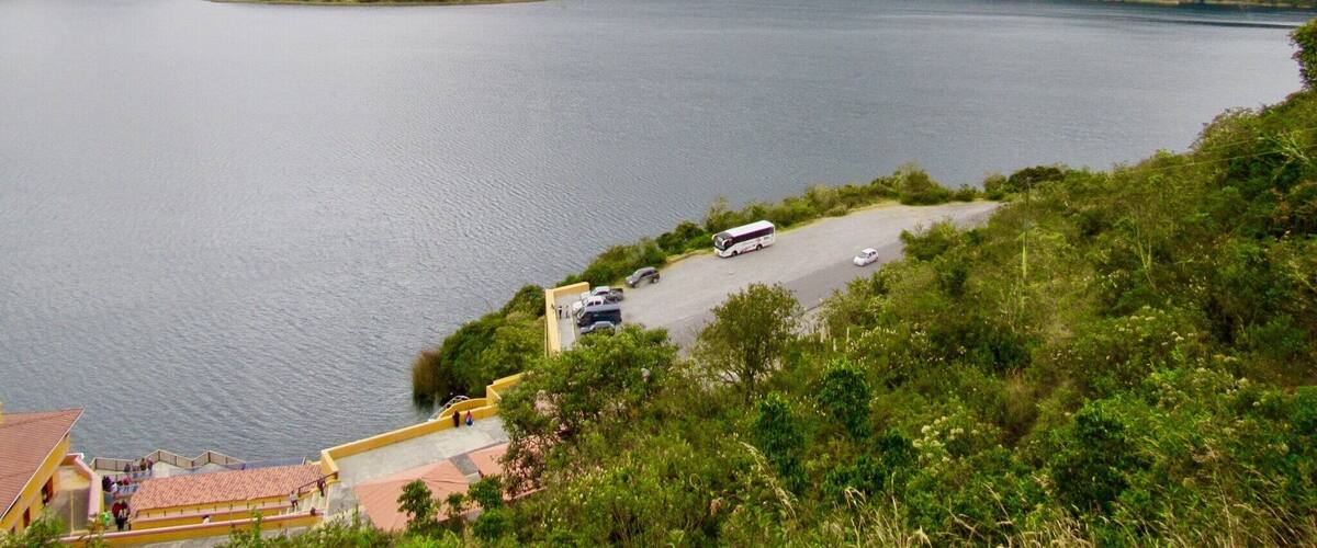 Lake Cuicocha, named for the islands within it. Locals say they are "Cui" or guinea pigs.
#journeyoftwo