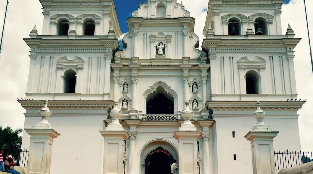 Beautiful basilica de Esquipulas, home of the Black Christ.