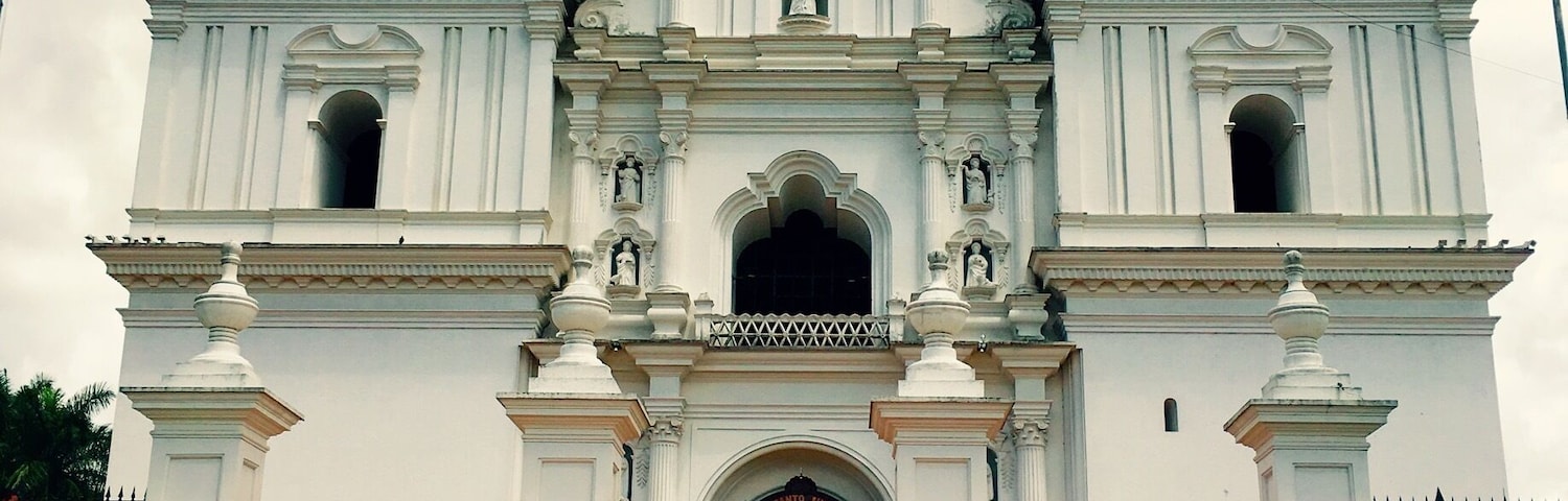 Beautiful basilica de Esquipulas, home of the Black Christ.