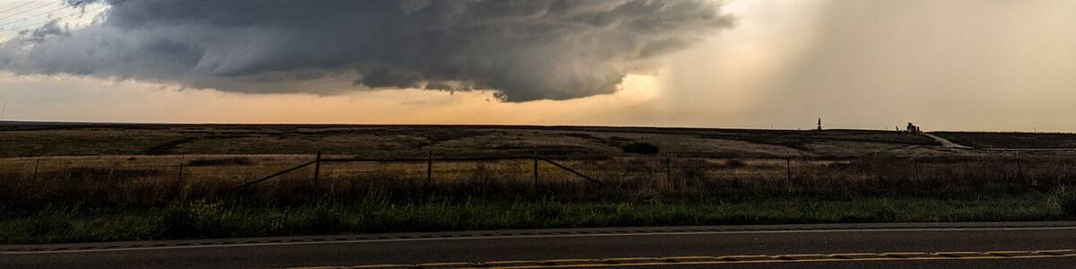 Wall cloud South of Perryton, Texas on May 1st, 2024.
