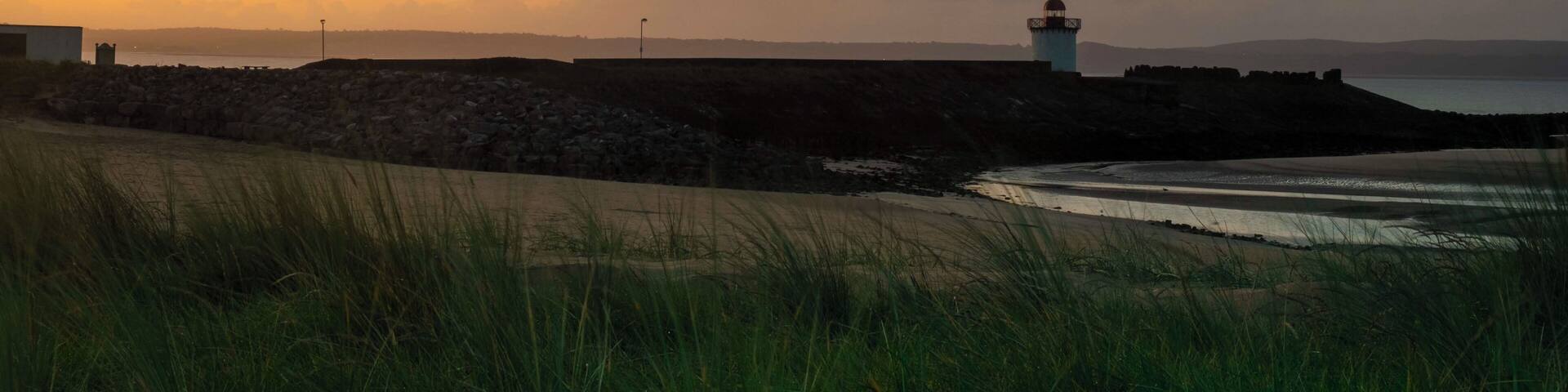 Taken just before sunrise from the dunes in front of Burry Port caravan park