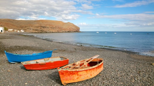 Fuerteventura featuring boating, a pebble beach and rocky coastline