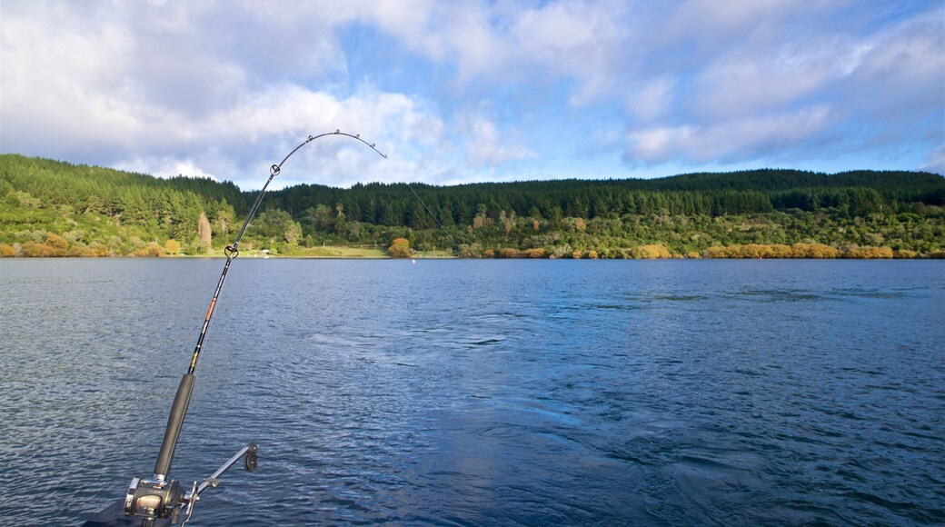 Waikato featuring fishing and a lake or waterhole