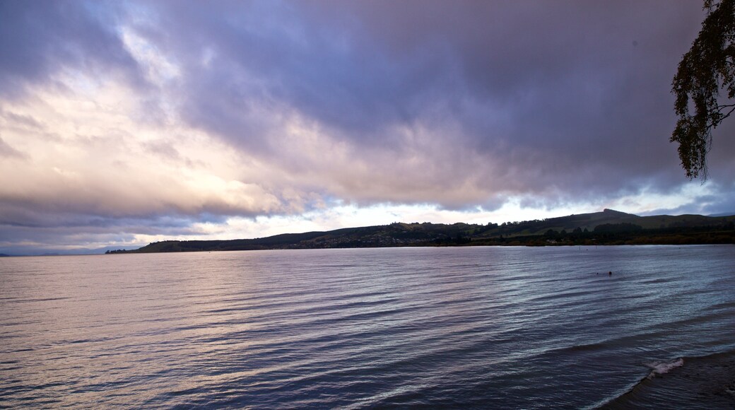 Waikato which includes general coastal views, a sunset and landscape views