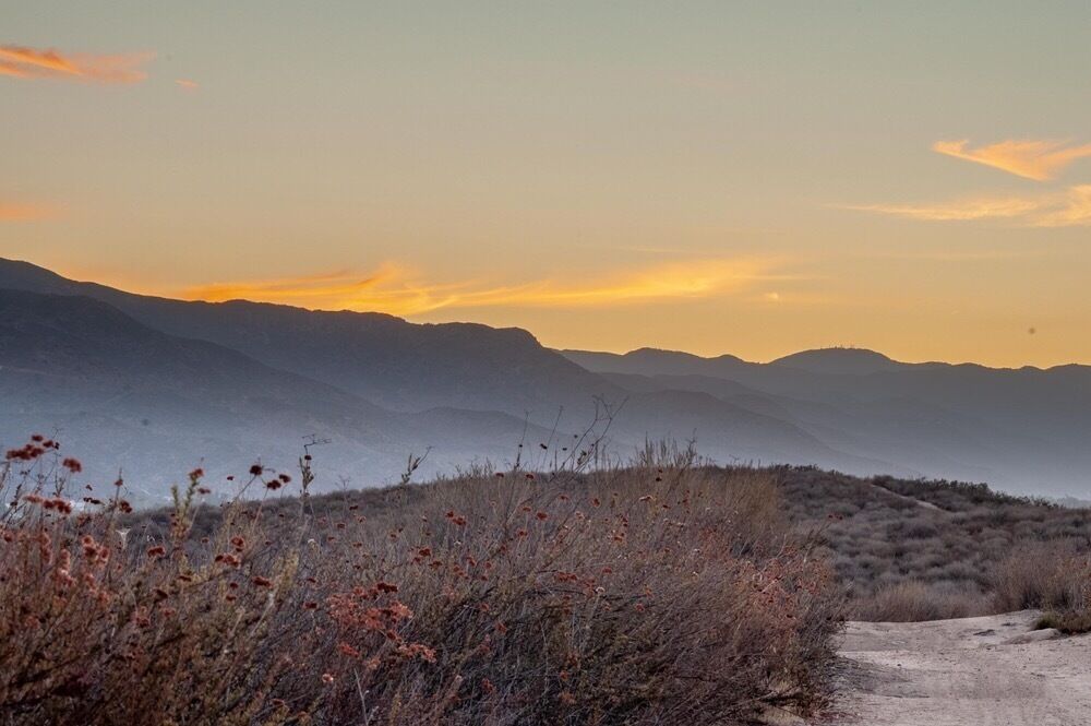 Exploring at sunset over Murrieta. 