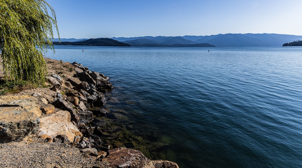Lake Pend Oreille and Mountains From The Marina, Sandpoint, Idaho, USA
